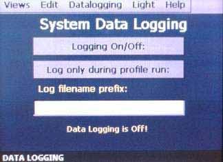 6. Datalogging This section describes the operation of the on-board datalogging feature and the on-line history viewer. To access the data logging features, select System Logger from the Data menu. 6.