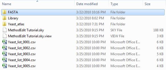 Switch to a Windows Explorer window, and navigate to the MethodEdit folder to see