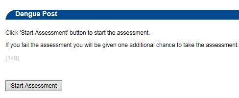 8 Step 19: Select the Completed button on the course management page. Step 20: A message should appear indicating you have an assessment pending before the course can complete.