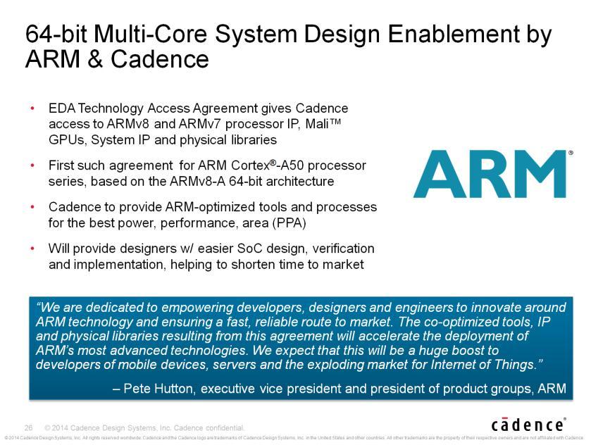 ARM partnership to develop and