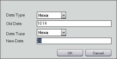 4-2-6. Replace Set a rule to replace a word or character to another. Data type: Choose a type of data. Data types must be either Hexa or Ascii.