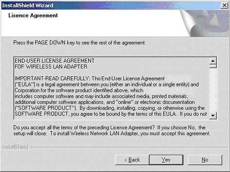 4. Accept the license agreement.