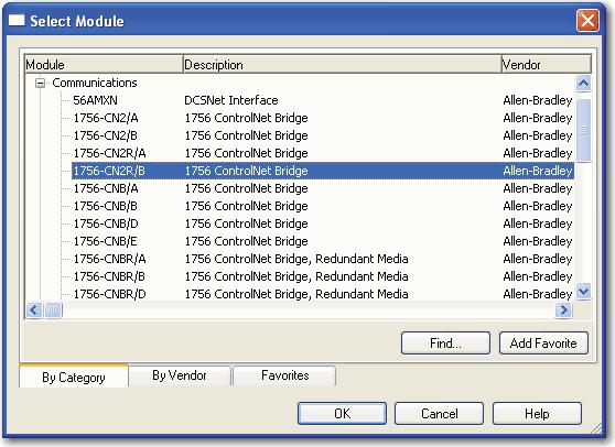 IMPORTANT When you create a new RSLogix 5000 project with the CompactLogix 1769-L32C or 1769-L35CR controller, the Controller Organizer creates a ControlNet port in the local chassis.