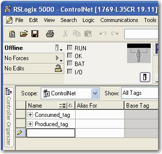 Produce and Consume Tags (interlock controllers) Chapter 5 Produce a Tag A Logix5000 controller can produce only controller-scoped, user-created tags in the local controller s tag structure.