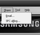 Overview Multimedia Manager enables you to send various media files via email and to upload your photos to Samsung FunClub without a separate browser. 9.5.2.