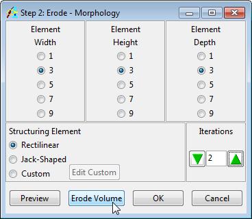 In the window returned, select Change a Copy of the Loaded Volume. 6. Select Generate > Display Section(s) > Current to review that data. 7. Select File > Save Volume.