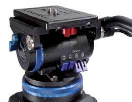 150 mm ball Fluid Head T28 -> for EFP / 16mm cameras -> 7 step counterbalance -> 5 step drag Code no.