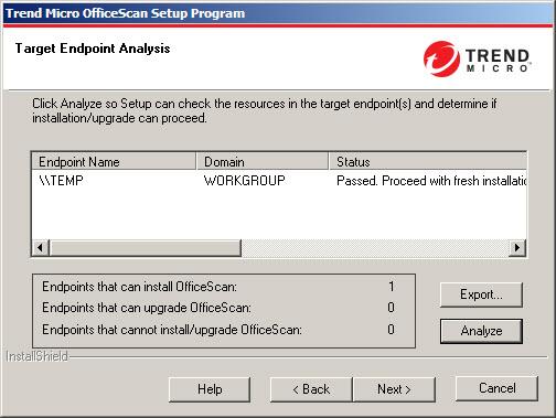 Upgrading OfficeScan Tips to ensure that remote installation can proceed: Obtain administrator rights to the target endpoint.