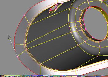 Proceed until the CONS shown. Press ESC to exit the PRJ-CUT function. Next move to the bottom flange. PARAM Activate the HOT PNTs>PARAM function.