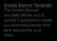 Simple Banner Template The Simple Banner template