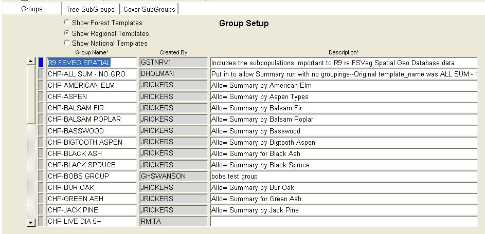 When one of the summaries that use the group is re-run, the new group will be used to create the summary data.