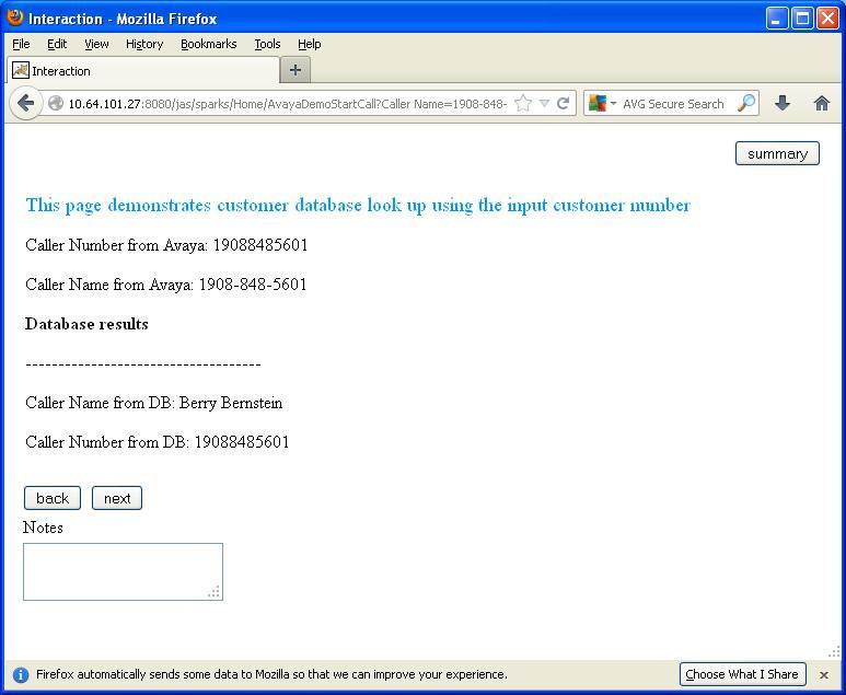 Click next on the Agent Scripting screen, and verify that the screen is updated, as shown below.