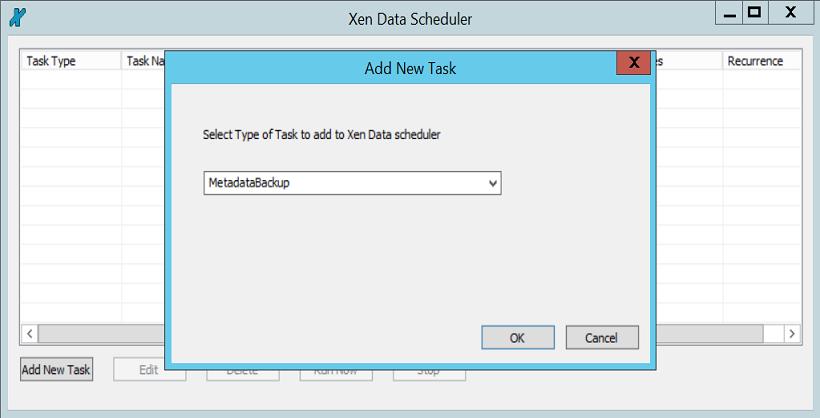 103 The XenData Scheduler 7 The XenData Scheduler The XenData Scheduler can be used to schedule the following task types: Metadata Backup which allows scheduling of full metadata backups including