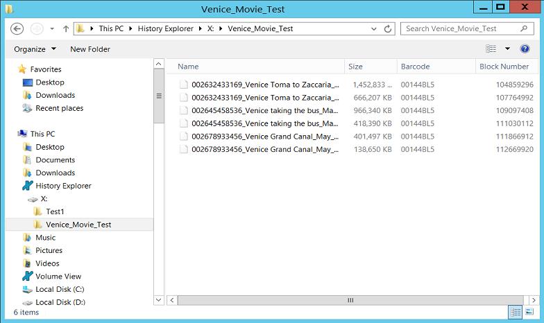 85 Windows Explorer Extensions 3. Browse the archive file system. Deleted files are shown with a grayed out icon: XenData6 Server software adds an additional tab to a file's properties dialog.