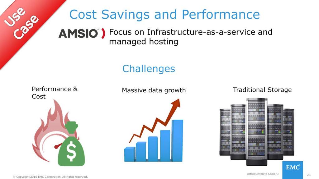 Amsio focuses on infrastructure-as-a-service and managed hosting. It supports customers through three certified data centers and its own IP network.