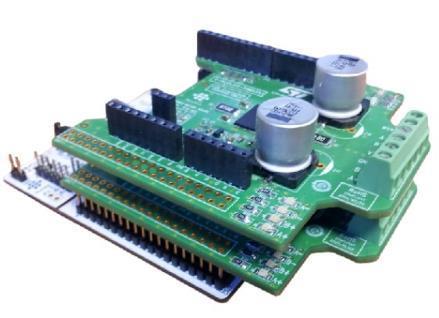 High-power stepper motor driver expansion board Start coding in just a few minutes with X-CUBE-SPN3 10 Driving two stepper motors with X-NUCLEO-IHM03A1 and X-CUBE-SPN3 1 Set the Motor#1