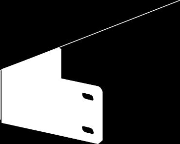 An example of one type of these extension brackets is shown in the following figure. A common problem that occurs during rack mounting is the distance between the screw holes on the rack.