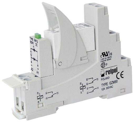 RM84 + GZM80 Contact data Number and type of contacts Contact material Rated / max. switching voltage Min. switching voltage Rated load (capacity) Min. switching current Max.