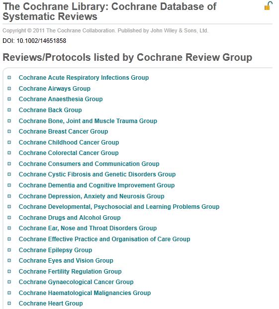 The Cochrane Review Groups provide authors with methodological and editorial support to prepare Cochrane Reviews and manage the editorial process, including peer review.
