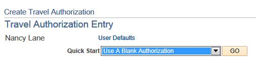 If you prefer to use the standard form, choose a Blank Authorization and complete the appropriate fields.