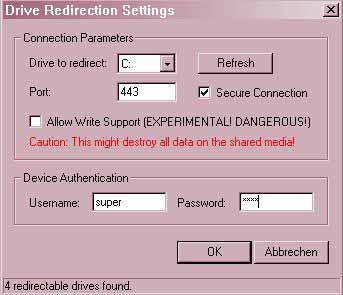 Drive Redirection Setting select Figure 5-20.