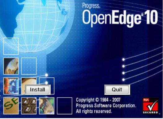You will get a second notification asking if you are sure you want to Run the program, Select Run 3. The OpenEdge10 window will open Click Install One time.