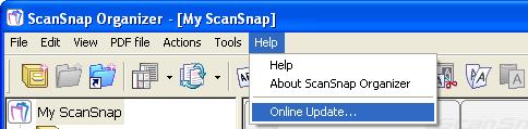 3.15. Updating Online In an effort to improve the usability and functionality of ScanSnap Organizer, program updates are carried out timely.