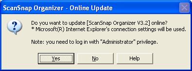 We recommend that you update your program regularly. When updating ScanSnap Organizer, follow the instructions below.