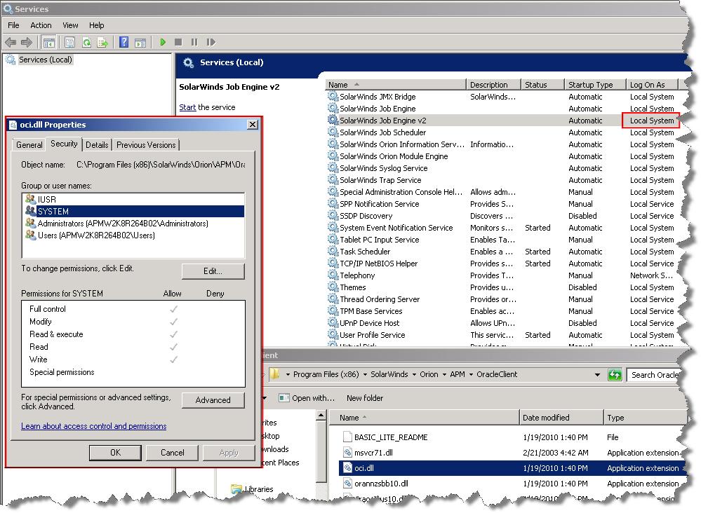 12 Configuring and Integrating Oracle 8. Check the file properties of each.