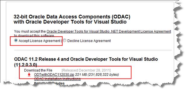 6 Configuring and Integrating Oracle 3. Accept the License Agreement and then select the latest version when prompted. You will be asked for your Oracle username and password.