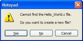 18. This will cause Windows to display the following window: Click yes and you