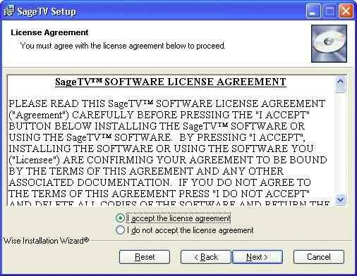 If you accept the agreement, click that option and then Click Next.