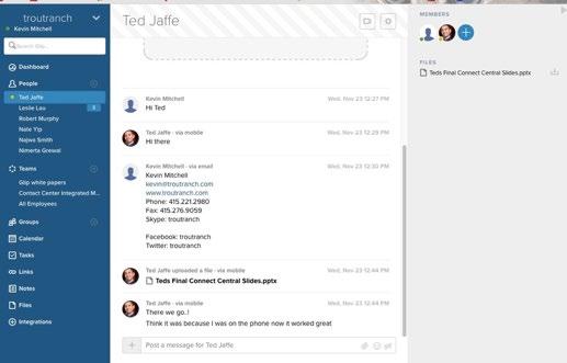 Getting more work done how team messaging works Instant messaging has gone through a transformation. The much-loved pop-up chat window has been replaced with a full-screen team messaging experience.