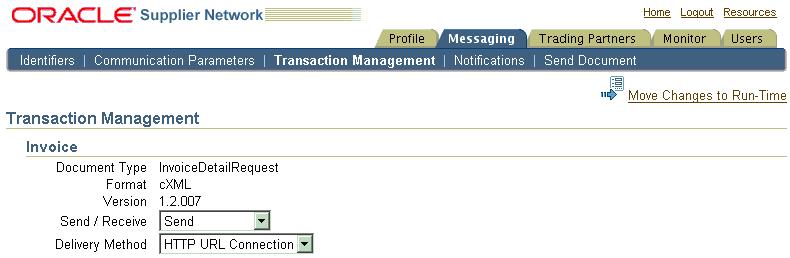 You can modify your delivery method of choice by selecting the appropriate transaction and clicking the Modify button. You cannot change the direction of the message through this process.