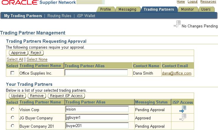 10 isupplier Portal Punch-in and Registration About isupplier Portal Registration and Punch-in The Oracle Supplier Network allows suppliers to establish direct links to those Oracle buying companies