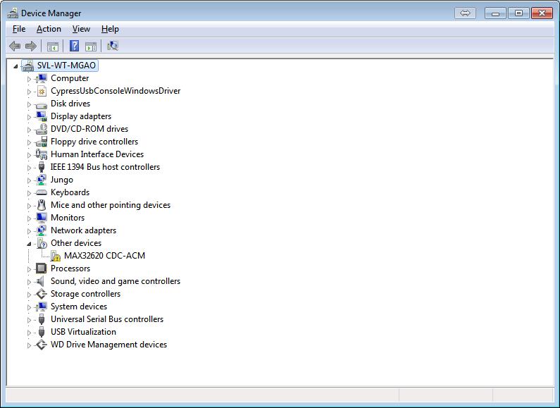 Figure 5. Device Manager window 1.