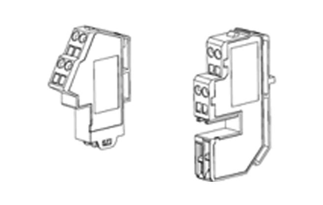 Series NRX air circuit breakers with Power Xpert release trip units NRX breakers Secondary terminals Tension connectors and contact blocks Contact blocks Series NRX with PXR secondary contact blocks