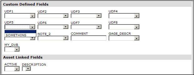 User Functionality 11 UDFs (linked orupdate.. same) Clicking Search will reveal a filtered grid of the related assets. 1.3.