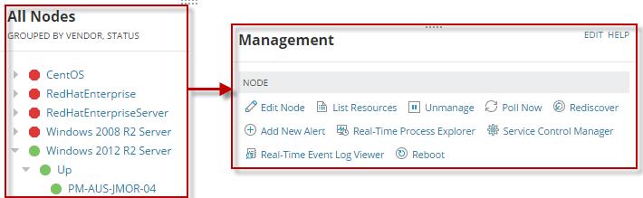 GETTING STARTED GUIDE: SERVER & APPLICATION MONITOR Explore your SolarWinds SAM environment Most resources in the SolarWinds SAM environment are actionable.