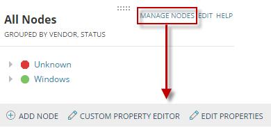 The Node Details page contains resources that provide information about this node.