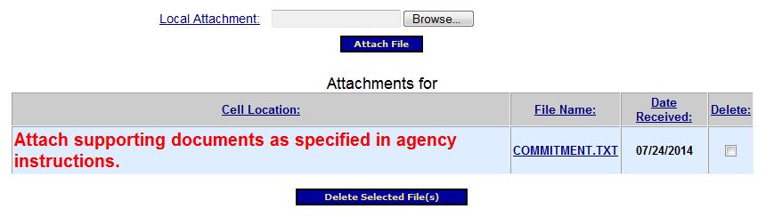 Reports: Attachments Add as many files as necessary