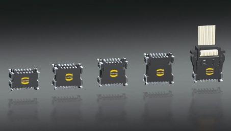 This flexibility in the choice of number of contacts, combined with high density contact spacing, allow the designer to maximize the use of PCB real