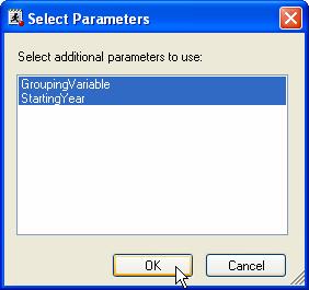 Then, in the Properties for Code window, click Parameters in the selection pane on the left, and click the Add button.