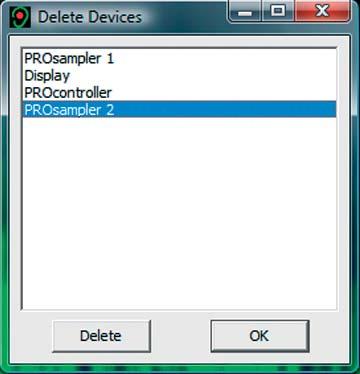 Choose OK when the device in question has been deleted.