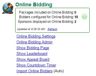 If you are planning on offering your bidders the ability to donate via your Online Bidding site, you will need to add that feature.