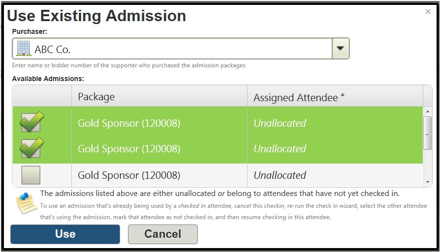 admission: Click Sell New. Select Admission Package from the drop down menu Specify the quantity to be sold note the number of seats included before adjusting the quantity (e.g. If a Couple Ticket has 2 seats you only need to sell 1 package for 2 guests) Confirm sale price.