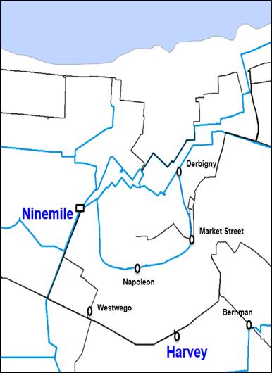 ELL P4639: Ninemile to Harvey 115 kv Line Upgrade MISO identified issues addressed by 4639 Issue Tracker ID LA-02: Single Line Contingency Near term, 102% of Emergency Rating Project Description