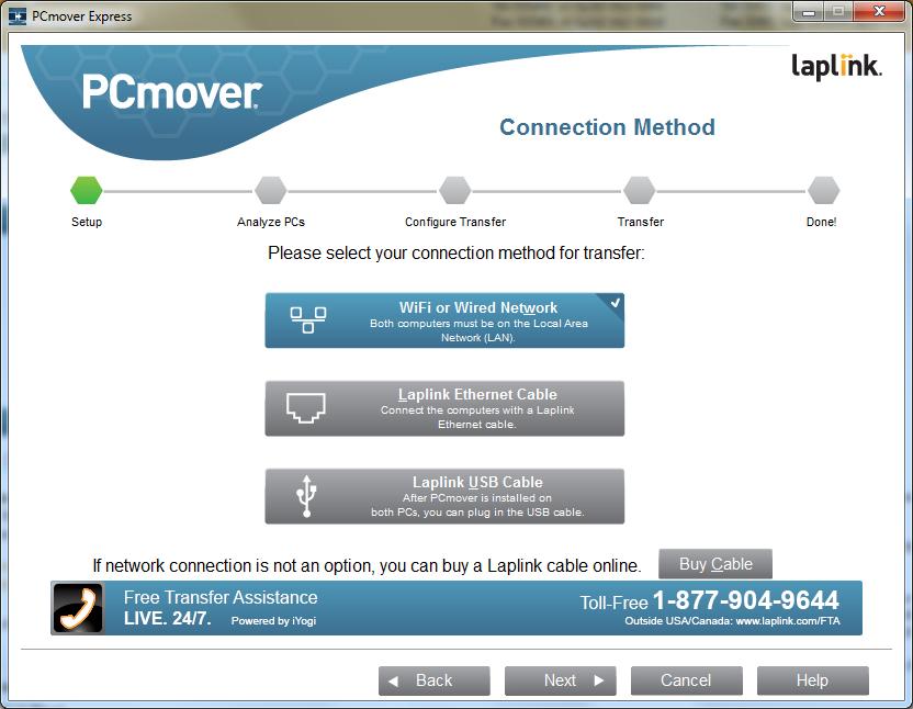 2. Welcome to PCmover If you see the New Version Available button, click the button to get the latest version of PCmover.