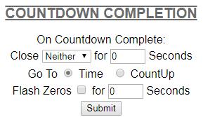 Configuring Relays for Countdowns (ctd.) A B C D A. When a user schedules a countdown, they may also command a relay to close after a countdown is complete (if using a 3300 Series Digital Clock).