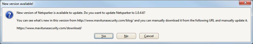 Figure 20: Check for Updates Menu If automatic updates are enabled, Netsparker connects to the update server to check for available updates once a day.
